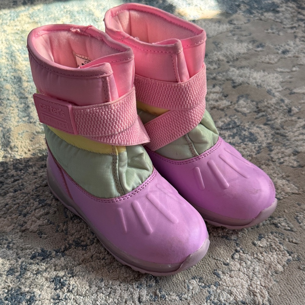 Carter's Pink and Green Kids Boots